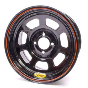 BASSETT Wheel 14x7 D-Hole 4x100mm 3in Black 47SH3