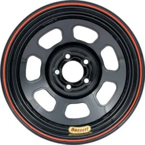 BASSETT Wheel 14x7 D-Hole 5x100mm 2in BS Black 47SN2