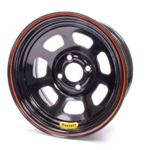 BASSETT Wheel 14x7 D-Hole 4x4.25 in 3in BS Black 47SP3