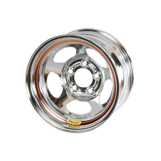 BASSETT Wheel 15IN X 10IN 3IN BS 5X5 Chrome Inertia 50L53C