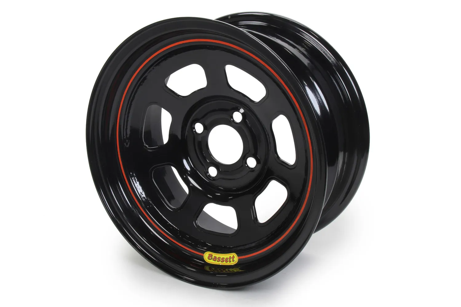 BASSETT 15x7 4x4.25 4in BS D-Hole Lite Black 57SP4