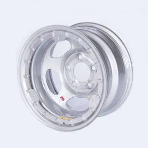 BASSETT 15x8 IMCA Silver Beadlock Inertia 5x5 58A52ISLK