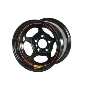 BASSETT Wheel 15x8 5x5 3in Armor Edge Black 58A53W