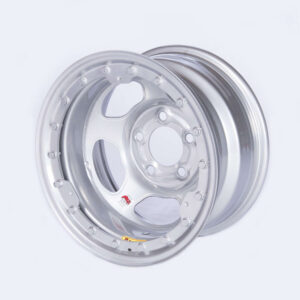 BASSETT 15x8 IMCA Silver Beadlock Inertia 5x5 58A54ISLK