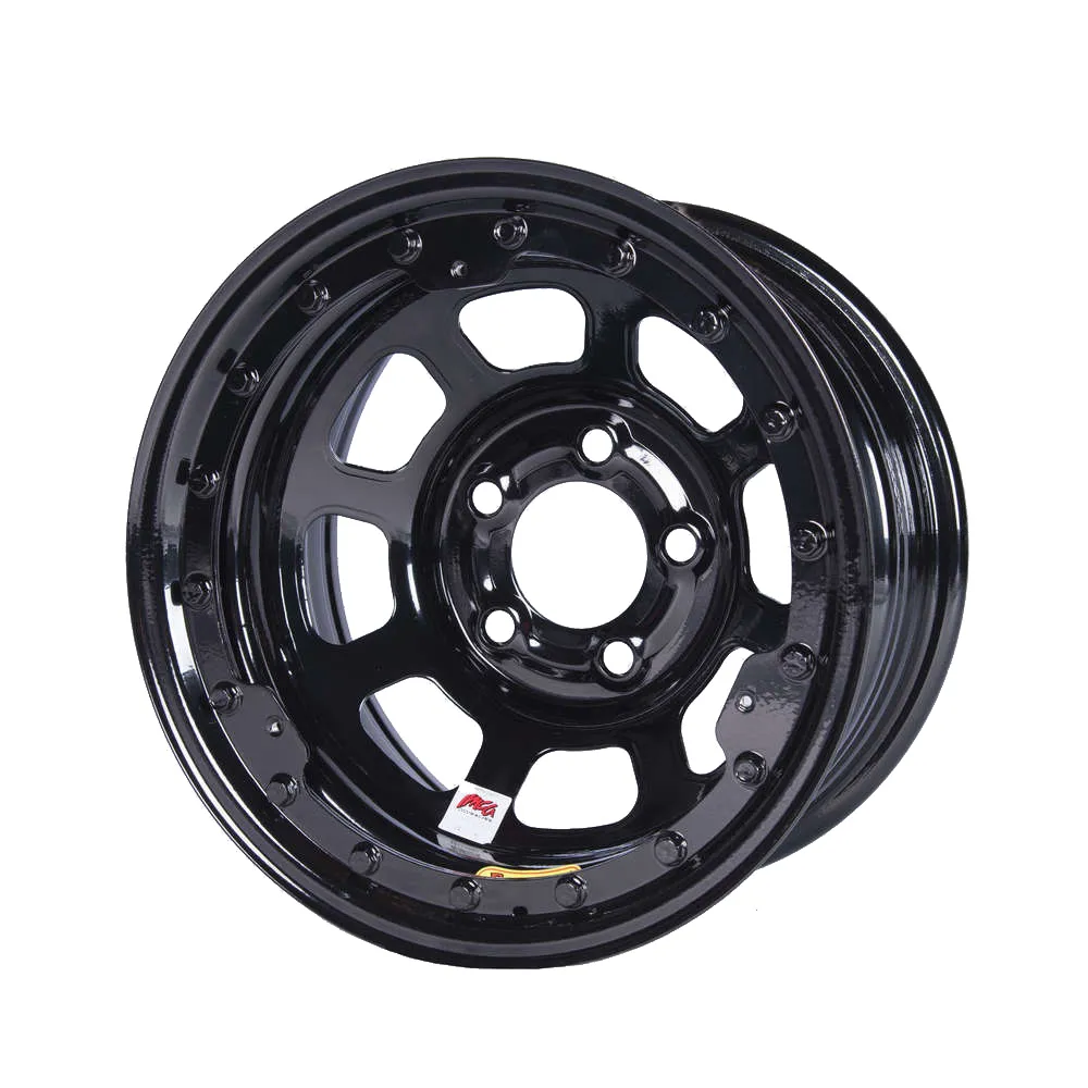 BASSETT 15x8 IMCA B/Lock Wheel Black D-Hole 5x5 58D52ILK