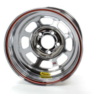 BASSETT 15x8 IMCA Wheel Rev. Bell D-Hole Chrome 58D52IRBC