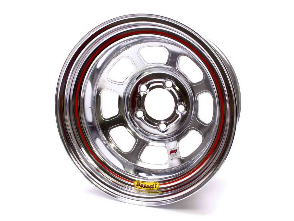 BASSETT 15x8 Chrome Wheel 5x5 3in BS 58D53IC
