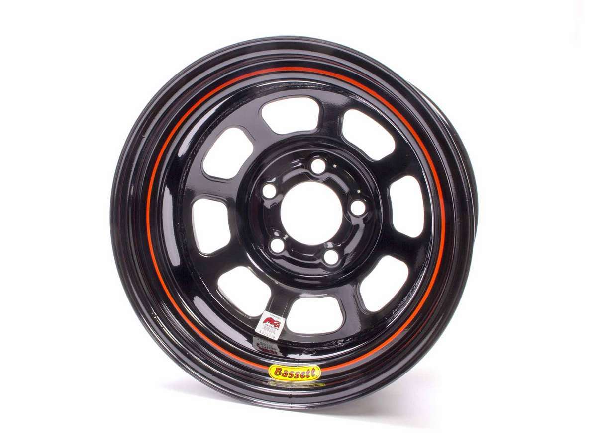 BASSETT 15x8 ICMA Wheel D-Hole Black 5x4.75 58DC2I