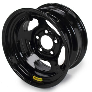 BASSETT Wheel 15x8 Black Inerita 5x5 w/ Mudcover Tabs 58R53EBTAB