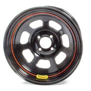 BASSETT Wheel 15x8 D-Hole 4x100 mm 4in BS Black 58SH4