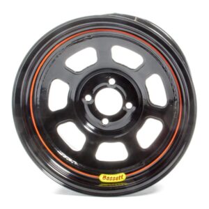 BASSETT Wheel 15x8 D-Hole 4x100 mm 5in BS Black 58SH5