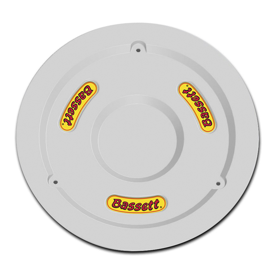 BASSETT Wheel Cover 15in White 5PLG-WHT
