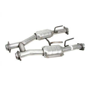 BBK PERFORMANCE High Flow Mid-Pipes w/ Cats - 79-93 Mustang 1509