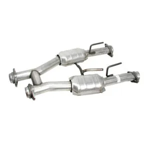 BBK PERFORMANCE High Flow Mid-Pipes w/ Cats - 79-93 Mustang 1509