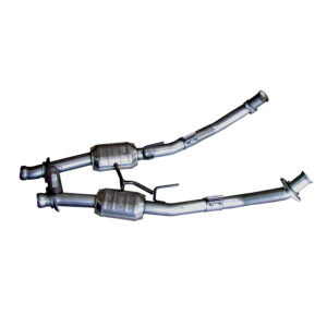 BBK PERFORMANCE 2-1/2 H-Pipe w/Conv. - 86-93 Mustang 1521