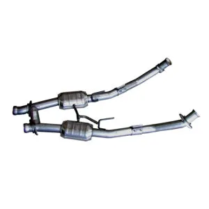 BBK PERFORMANCE 2-1/2 H-Pipe w/Conv. - 86-93 Mustang 1521