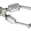 BBK PERFORMANCE 2-1/2 Off-Road Mid Pipe w/Converters - GT/Cobra 1638