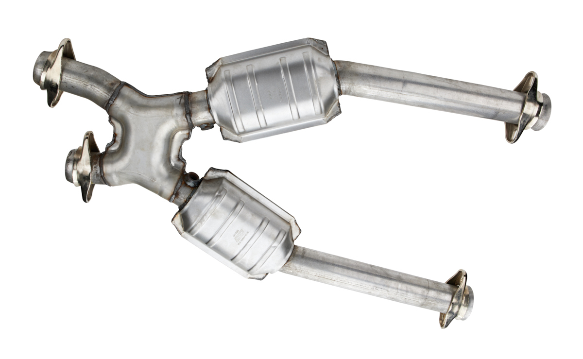 BBK PERFORMANCE 2-1/2 Off-Road Mid Pipe w/Converters - GT/Cobra 1638