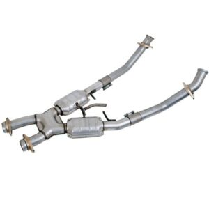 BBK PERFORMANCE 2.50 X-Pipe w/Converters - 86-93 Mustang 5.0L 1662