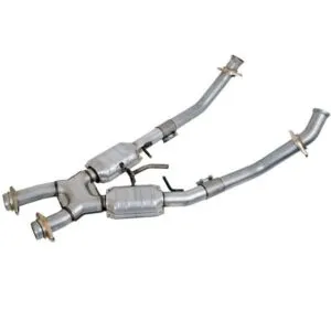 BBK PERFORMANCE 2.50 X-Pipe w/Converters - 86-93 Mustang 5.0L 1662