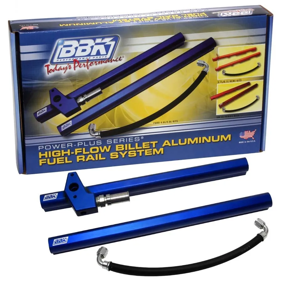 BBK PERFORMANCE High-Flow Billet Fuel Rail Kit 96-98 Mustang 5015