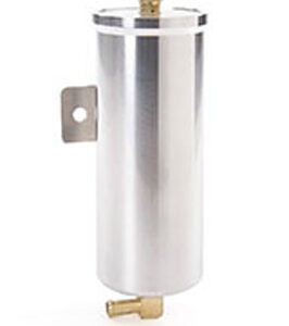 BE-COOL RADIATORS Billet Alum. Recovery Tank Vented Diam-Cut Fin 70003