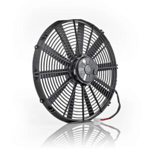 BE-COOL RADIATORS 16in Electric Fan Puller Black Straight Blade 75001