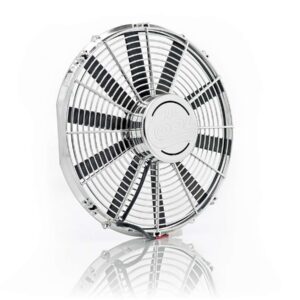 BE-COOL RADIATORS 16in. Chrome Plated- High Torque- Electric 75033