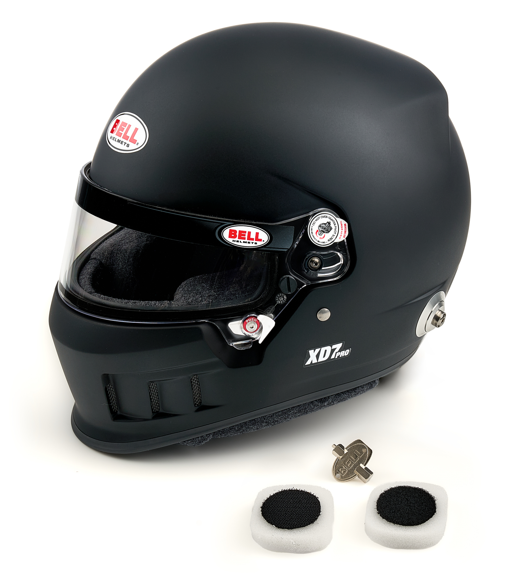 BELL HELMETS HELMET XD7 7-1/8 FLAT BLACK SA2025 FIA8859 1366011