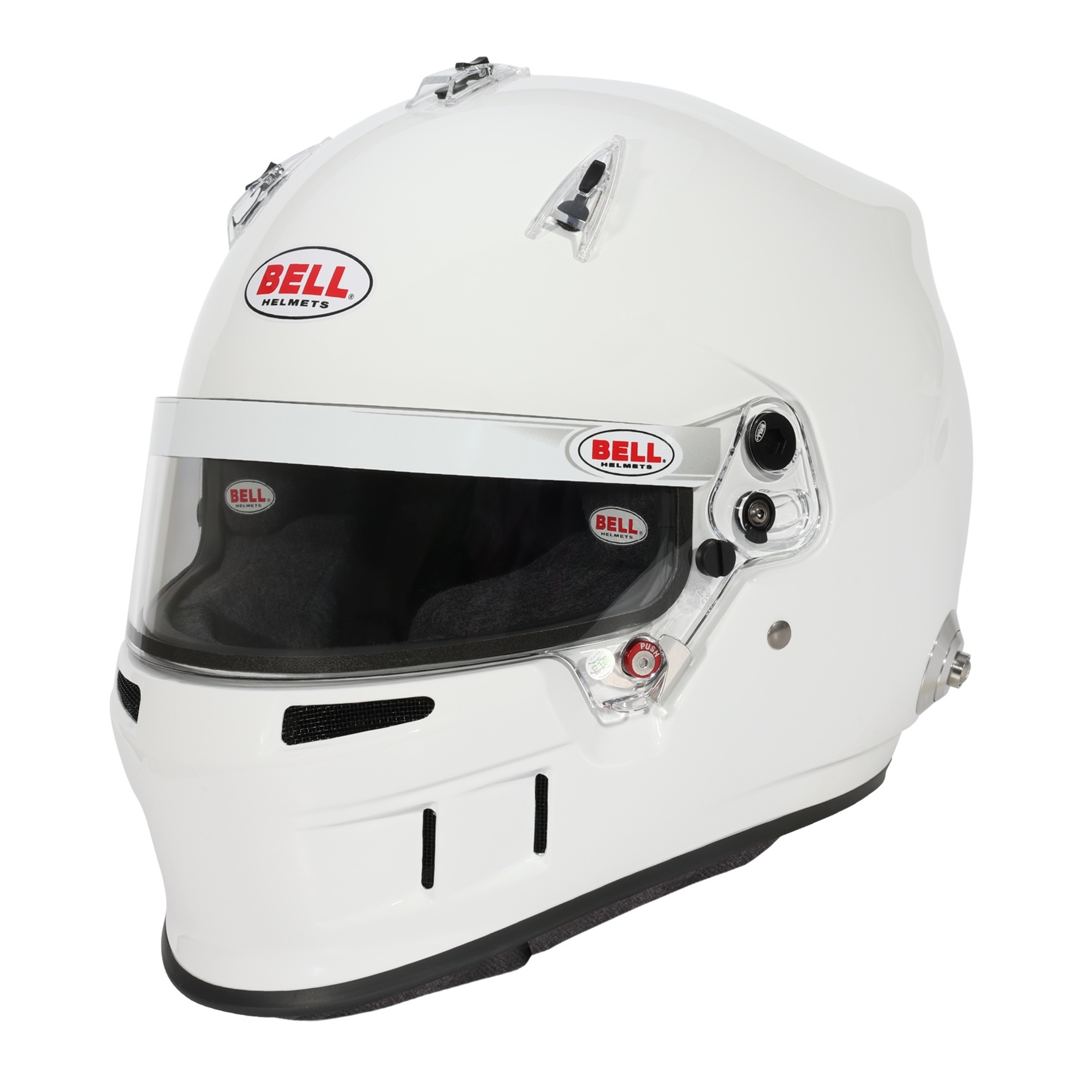 BELL HELMETS HELMET XR7 7-5/8+ WHITE SA2025 FIA8859 1368006