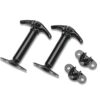 BESTOP Hood Latch Kit 42-95 Jeep Boxed Black 51294-01