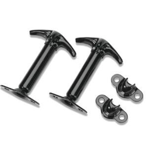 BESTOP Hood Latch Kit 42-95 Jeep Boxed Black 51294-01