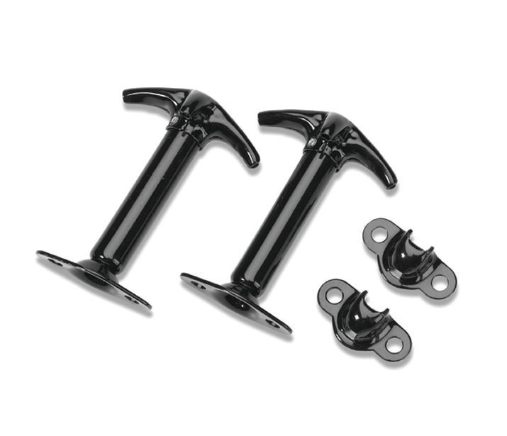 BESTOP Hood Latch Kit 42-95 Jeep Boxed Black 51294-01