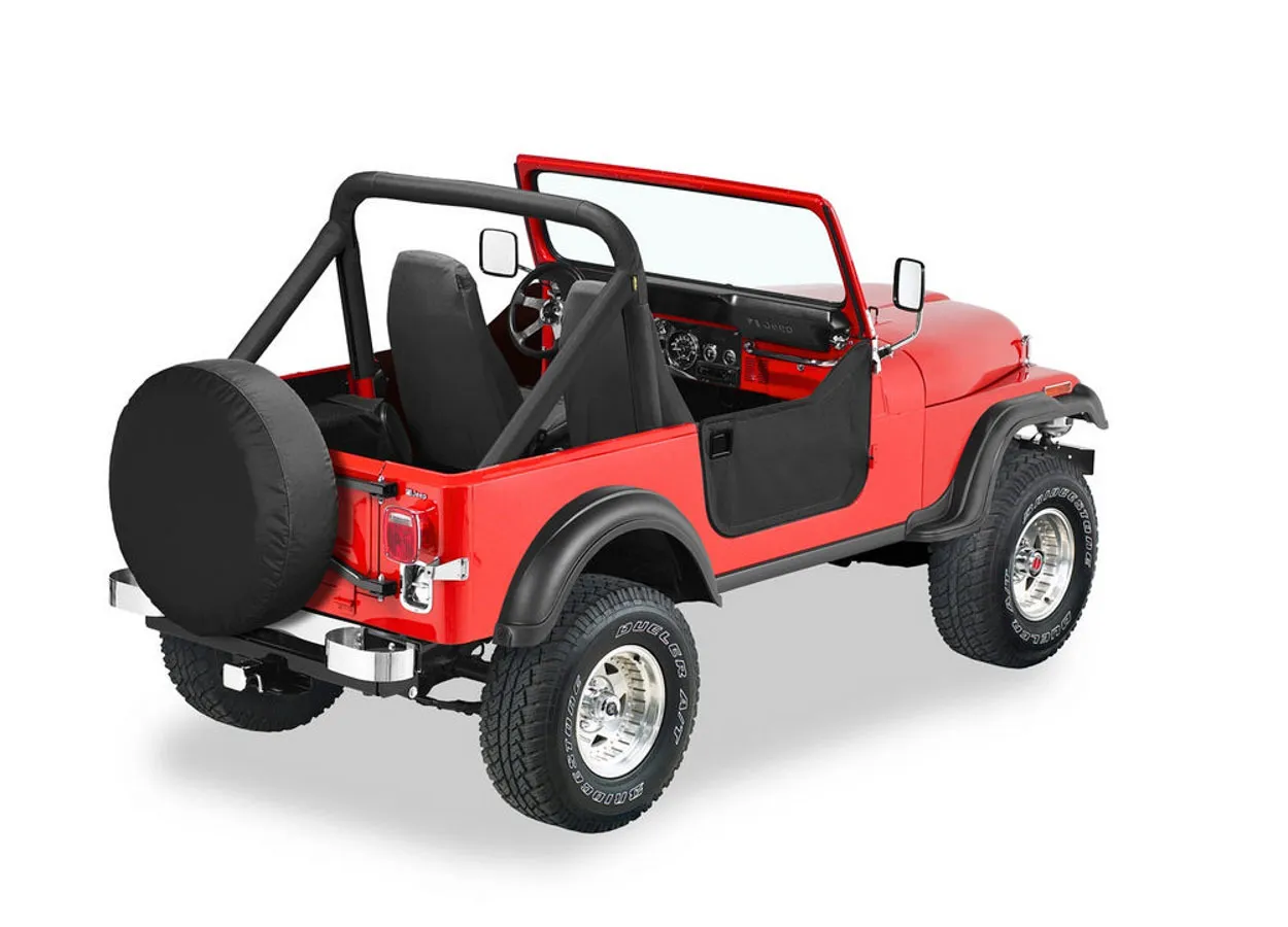 BESTOP 80-95 Jeep CJ7 Black Denim Half Doors 53038-15