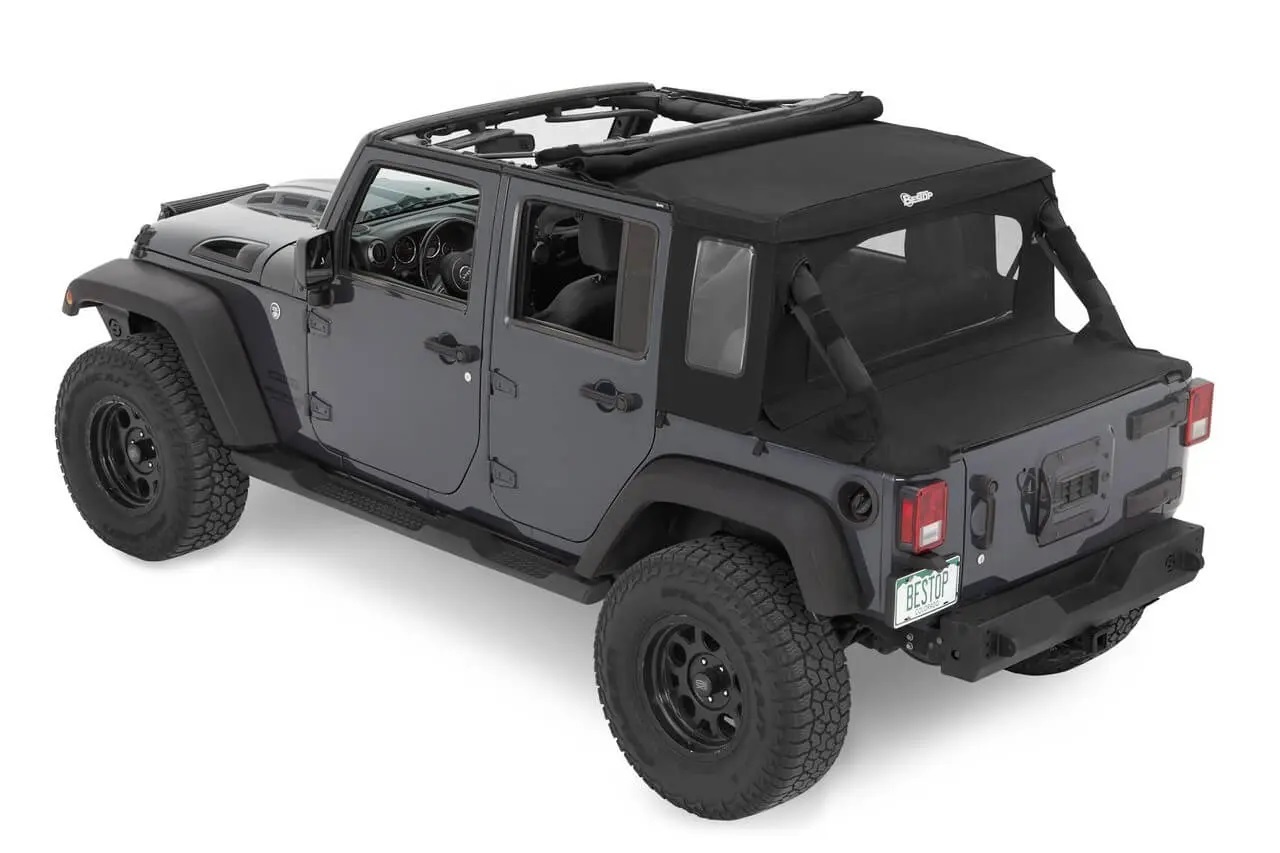 BESTOP 07-18 Jeep Wrangler JK Halftop Soft Top 53900-35