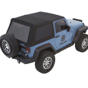 BESTOP Trektop NX Glide Black Twill 07-   Wrangler 2Dr 54922-17