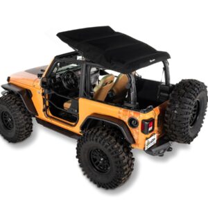 BESTOP 18- Jeep Wrangler JL 2Dr Trektop Glide Blk Twill 54930-17