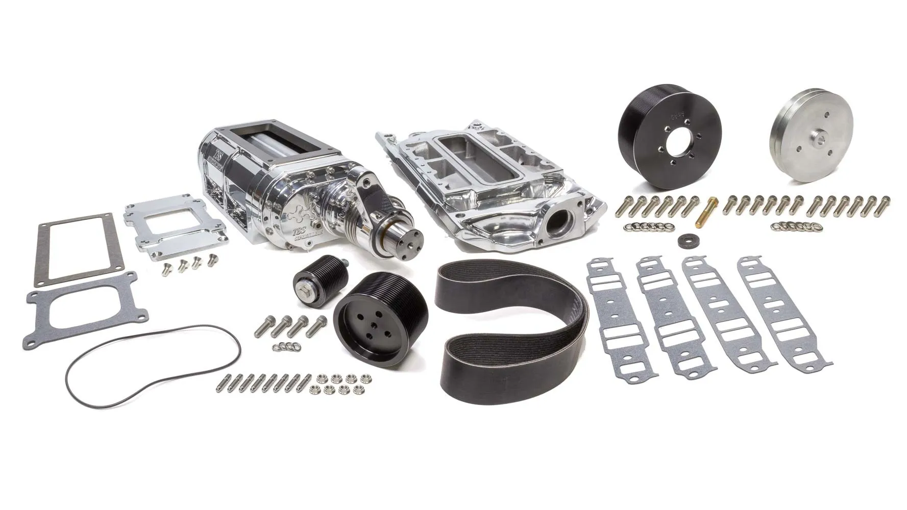 THE BLOWER SHOP SBC 192 2V Blower Kit w/Short Water Pump 3110