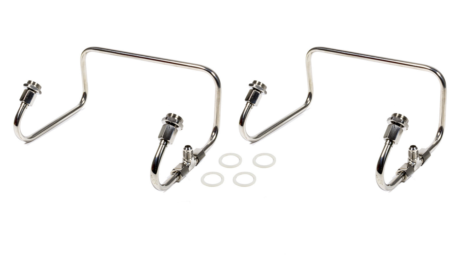 Dual Inlet 4150 Supercharger Blower Fuel Line Kit - Black Fittings For Holley QFT, Made In USA