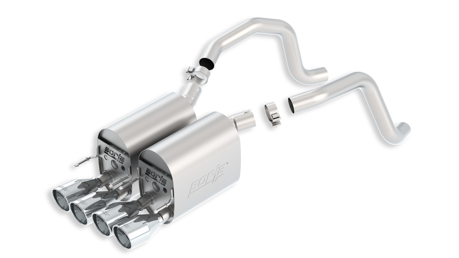 BORLA 05-08 Corvette 6.0/6.2L Rear Section Exhaust 11815