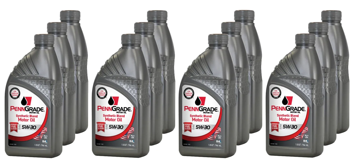 PENNGRADE MOTOR OIL PennGrade Syn Blend 5w30 Case 12 x 1 Quart 62726