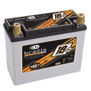 BRAILLE AUTO BATTERY Racing Battery 18lbs 1168 PCA 8.1x3.5x6.3 B2618