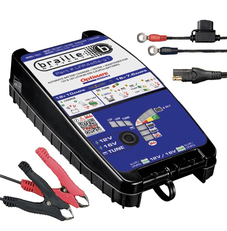BRAILLE AUTO BATTERY 16-Volt Lithium Battery Charger TM661