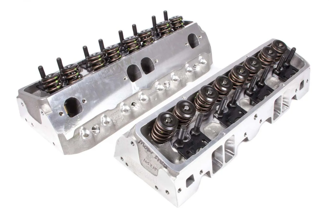 BRODIX SBC 225cc D/S Heads 68cc 2.08/1.60 Assembled 1321001