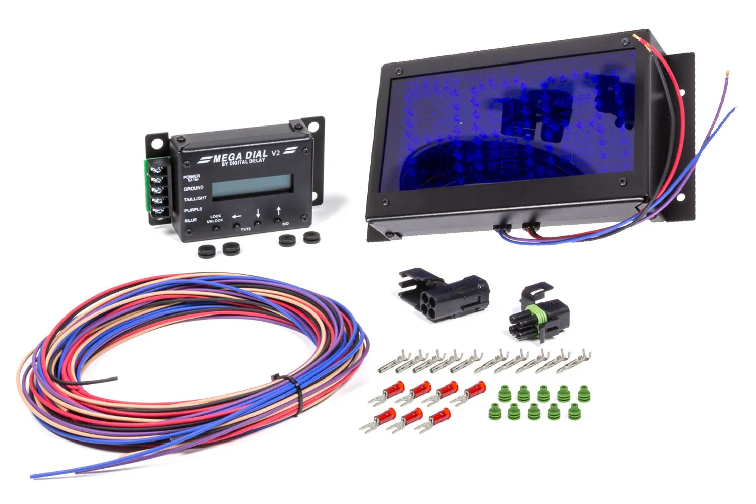 BIONDO RACING PRODUCTS Mega Dial Board - Dual View w/Control Head DDI-1060-BB-DV