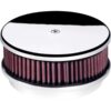 BILLET SPECIALTIES Air Cleaner 6-3/8in Round Polished 15129
