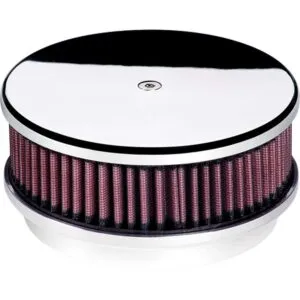 BILLET SPECIALTIES Air Cleaner 6-3/8in Round Polished 15129