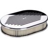 BILLET SPECIALTIES Small Oval Air Cleaner Ball Milled 15320