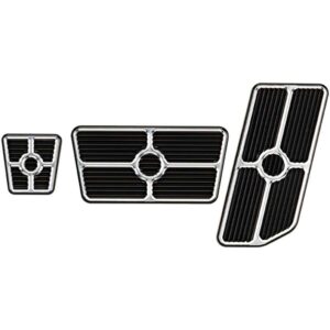 BILLET SPECIALTIES Universal Pedal Kits Grooved Black 198625