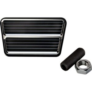 BILLET SPECIALTIES Black Rectangle Brake Pedal 199315